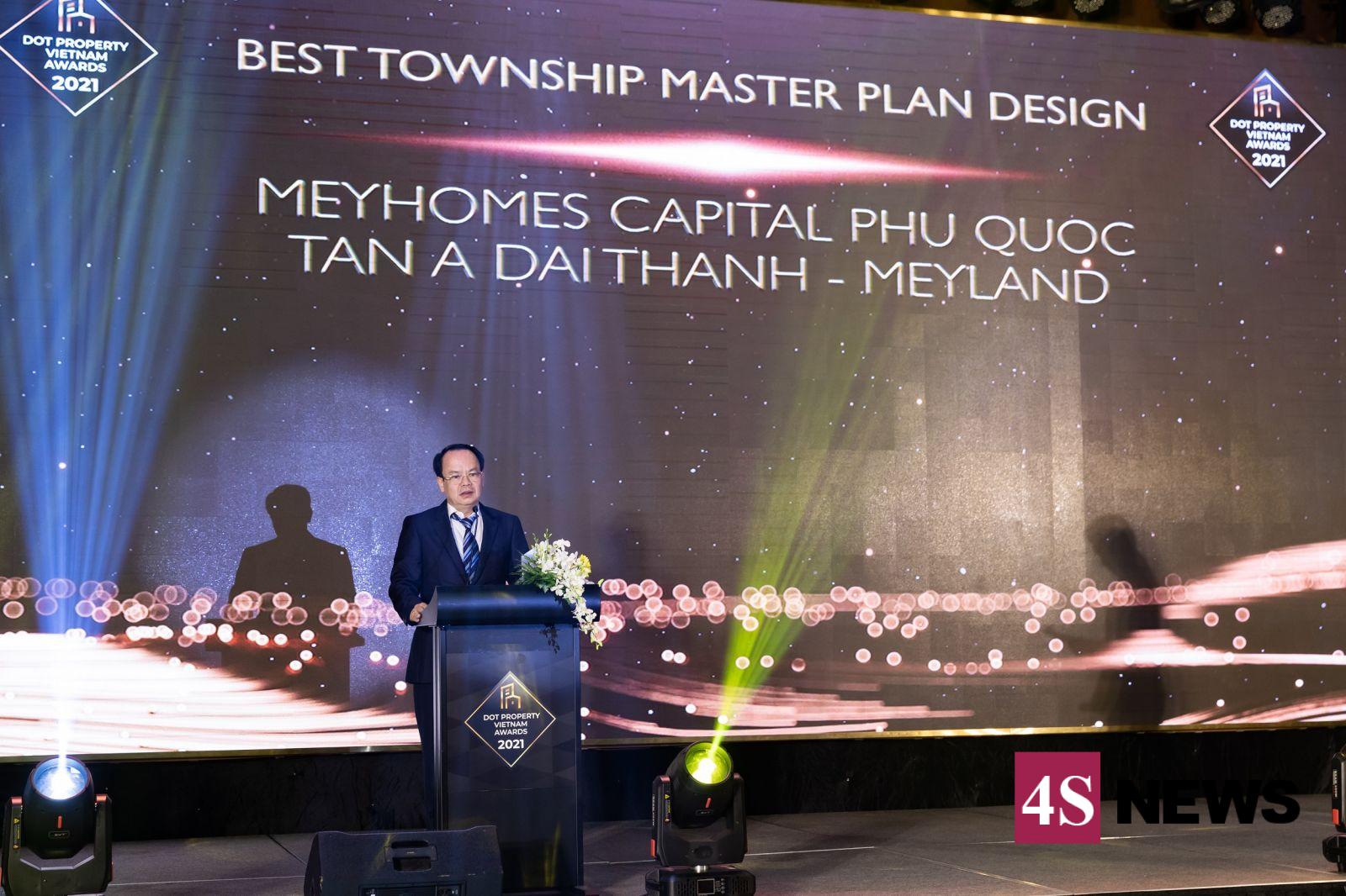 Ông Nguyễn Minh Ngọc -Phó Chủ tịch HĐQT Tập đoàn Tân Á Đại Thành phát biểu tại Lễ trao giải Dot Property Vietnam Awards 2021